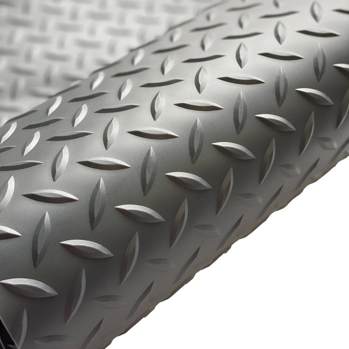 G-Floor Diamond Tread Roll Out Flooring in Slate Grey