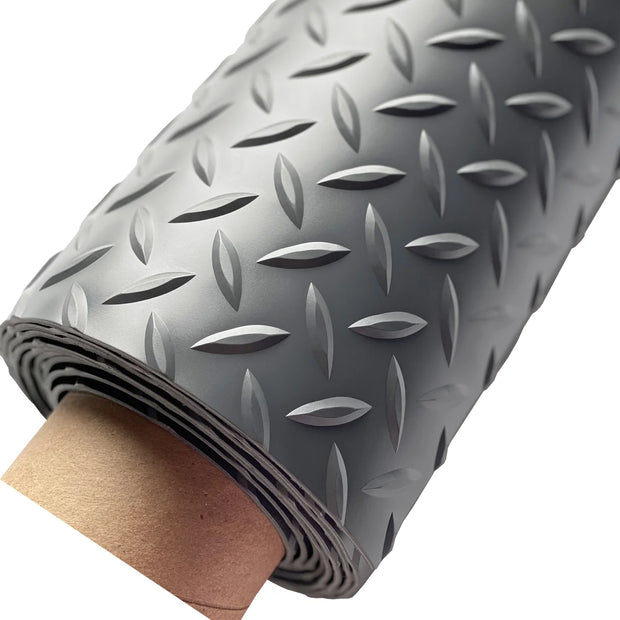 G-Floor Diamond Tread Roll Out Flooring in Slate Grey