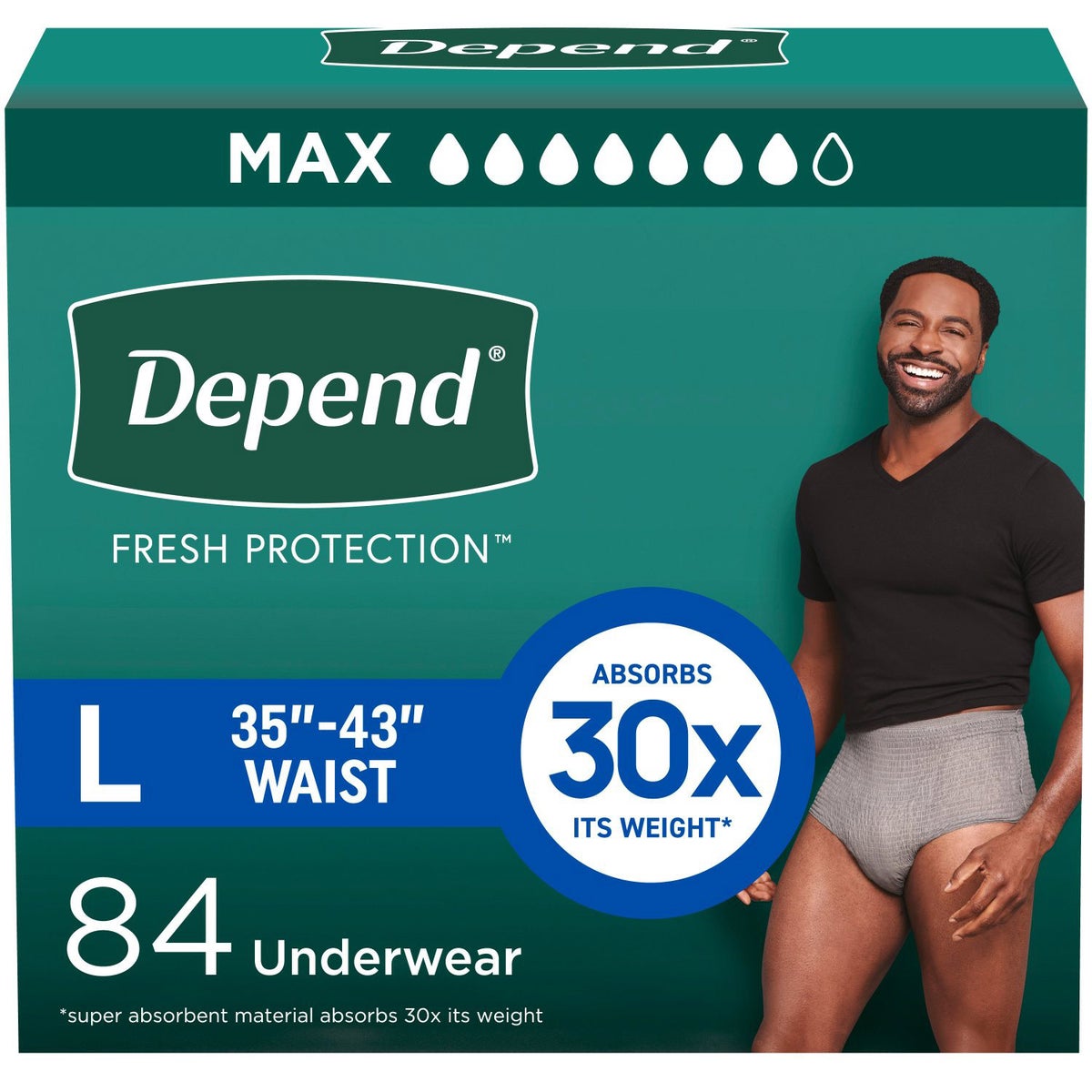 Depend Men's Maximum Absorbency Underwear