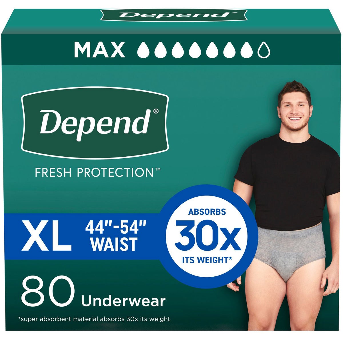 Depend Men's Maximum Absorbency Underwear