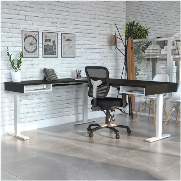 Bestar Viva L-shape Height Adjustable Desk