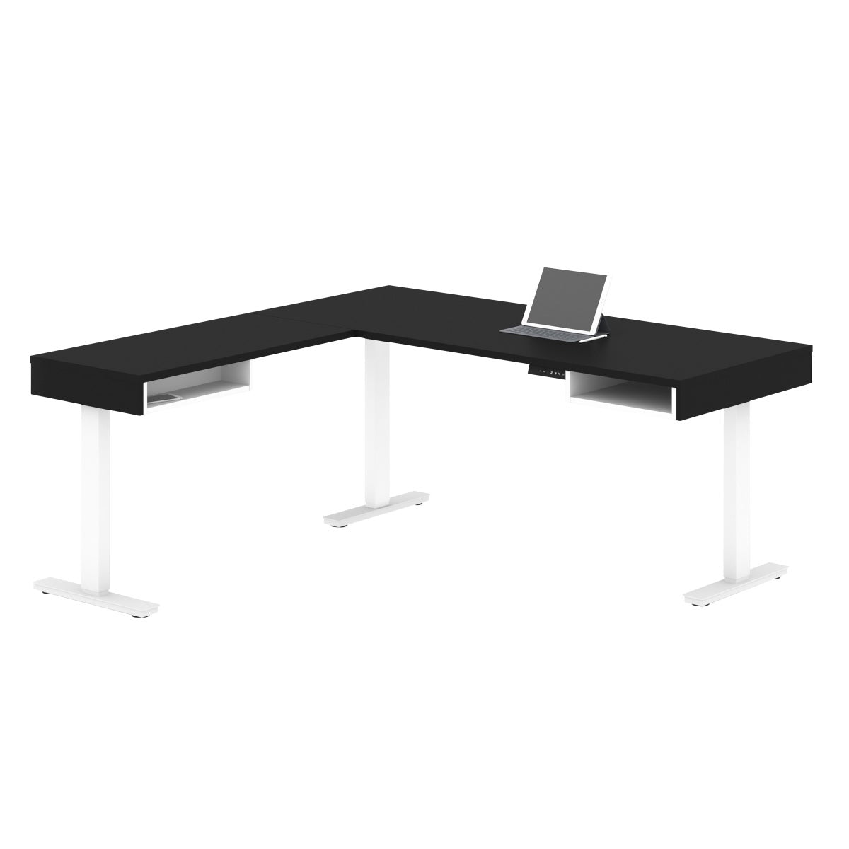 Bestar Viva L-shape Height Adjustable Desk