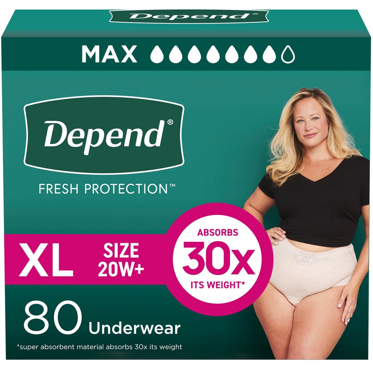 Depend Women's Maximum Absorbency Underwear