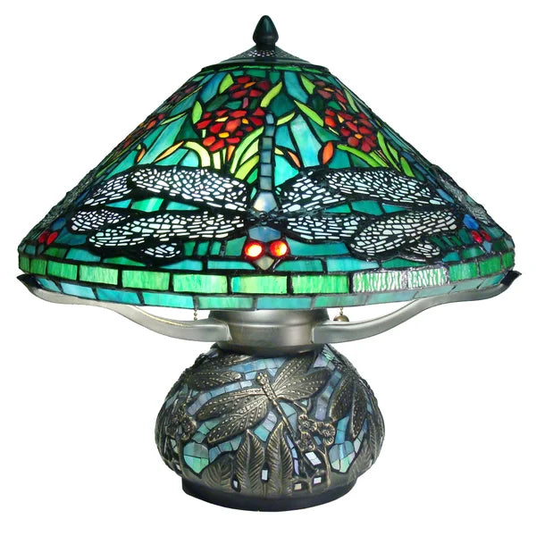 Mosaic Dragonfly Lamp