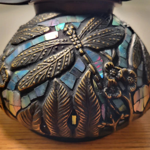 Mosaic Dragonfly Lamp