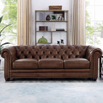 Allington Top Grain Leather Chesterfield Sofa