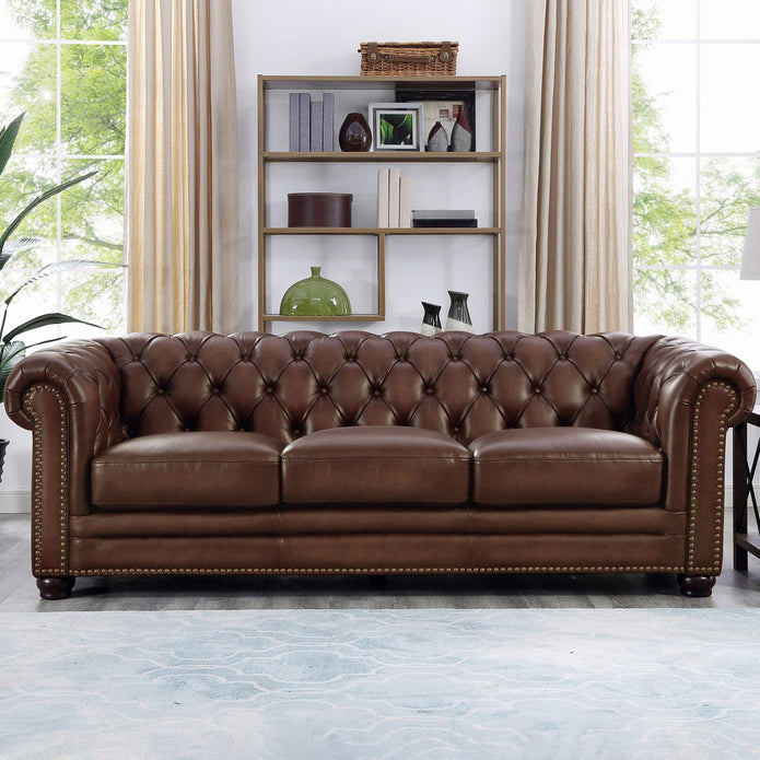 Allington Top Grain Leather Chesterfield Sofa