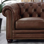 Allington Top Grain Leather Chesterfield Sofa