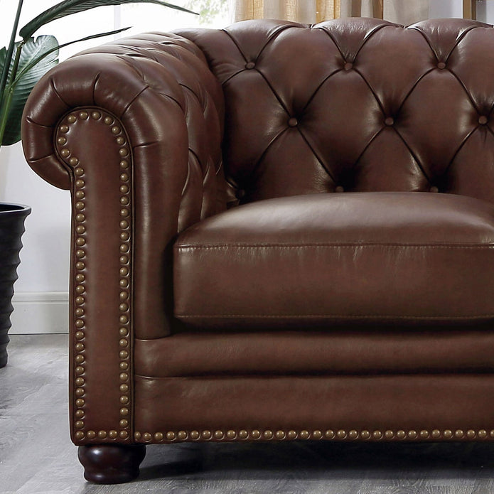 Allington Top Grain Leather Chesterfield Sofa
