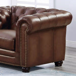 Allington Top Grain Leather Chesterfield Sofa