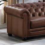 Allington Top Grain Leather Chesterfield Sofa