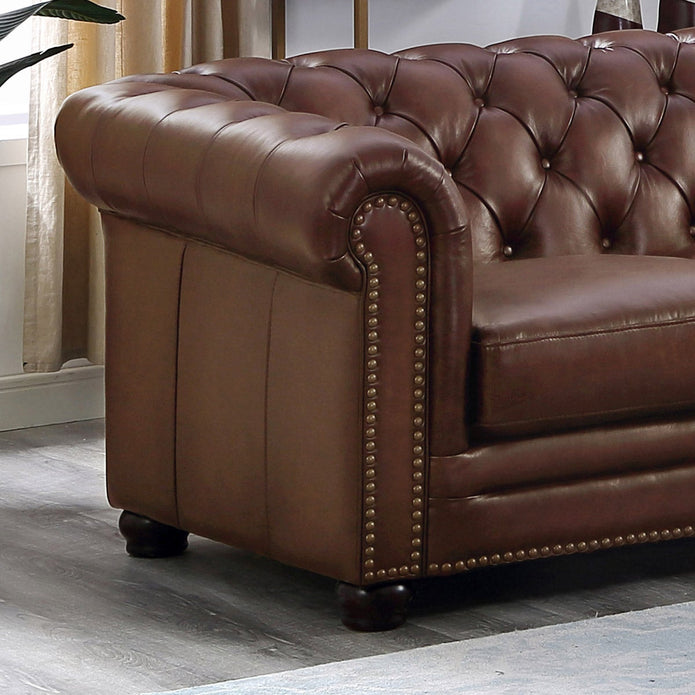 Allington Top Grain Leather Chesterfield Sofa