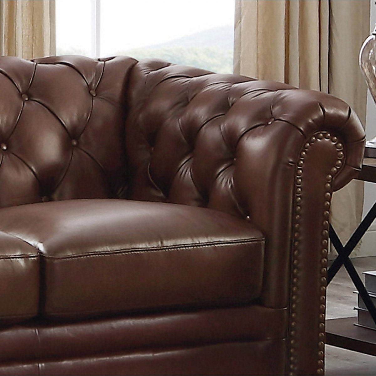 Allington Top Grain Leather Chesterfield Sofa