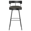 Amisco Monza Grey Bar or Counter Stool