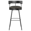 Amisco Monza Grey Bar or Counter Stool