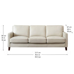 Prospera Home West Park Top-grain Leather Sofa