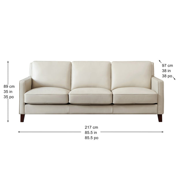 Prospera Home West Park Top-grain Leather Sofa