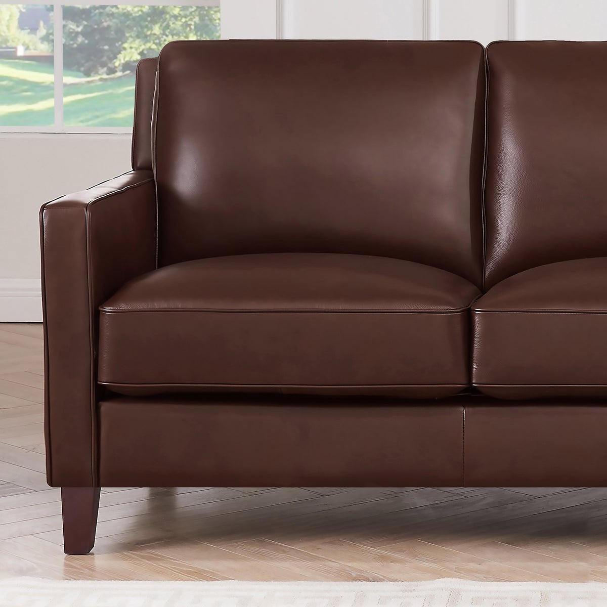 Prospera Home West Park Top-grain Leather Sofa and Loveseat