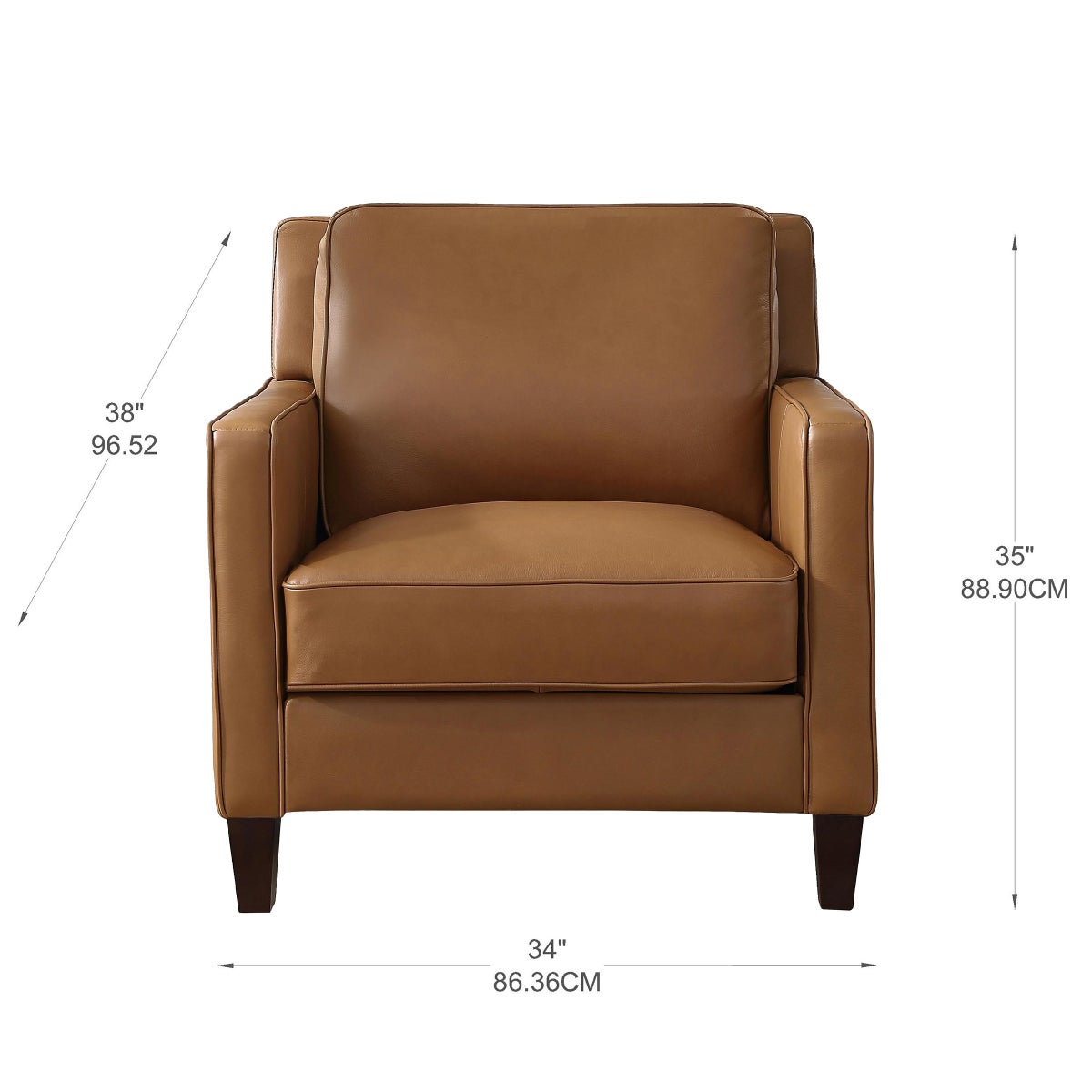 Prospera Home West Park Top Grain Leather Sofa, Loveseat and Chair