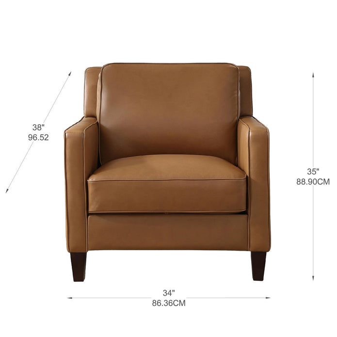 Prospera Home West Park Top Grain Leather Sofa, Loveseat and Chair