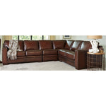 Luca Top-grain Leather 4-piece Sectional