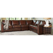Luca Top-grain Leather 4-piece Sectional