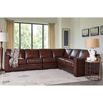 Luca Top-grain Leather 4-piece Sectional