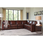 Luca Top-grain Leather 4-piece Sectional
