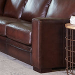 Luca Top-grain Leather 4-piece Sectional