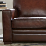 Luca Top-grain Leather 4-piece Sectional