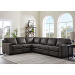 Luca Top-grain Leather 4-piece Sectional