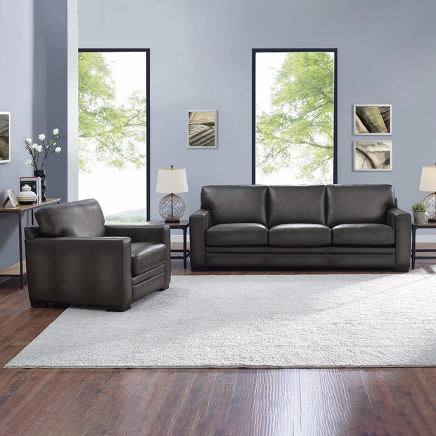 Luca Top-grain Leather Sofa and Chair