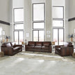 Luca Top-grain Leather 3-piece Living Room Set
