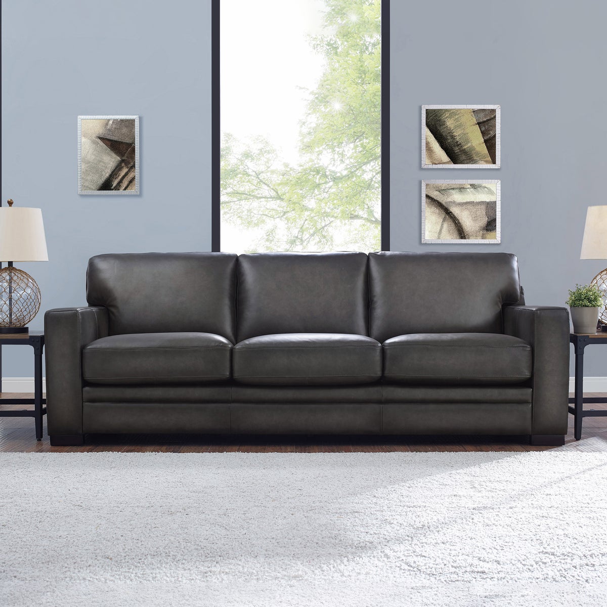 Luca Top-grain Leather Sofa