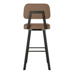 Amisco Clarkson Brown Bar or Counter Stool