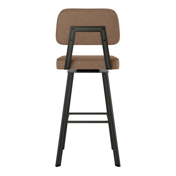 Amisco Clarkson Brown Bar or Counter Stool