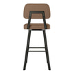 Amisco Clarkson Brown Bar or Counter Stool