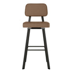 Amisco Clarkson Brown Bar or Counter Stool