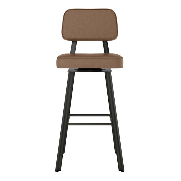 Amisco Clarkson Brown Bar or Counter Stool