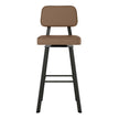 Amisco Clarkson Brown Bar or Counter Stool