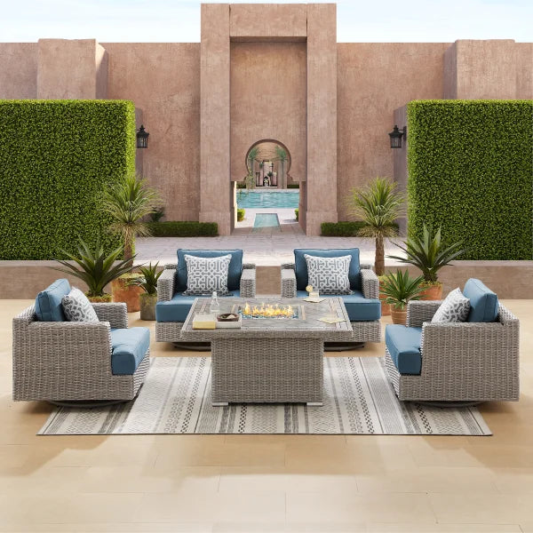 Niko 5-piece Patio Conversation Set with Fire Table