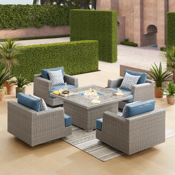 Niko 5-piece Patio Conversation Set with Fire Table