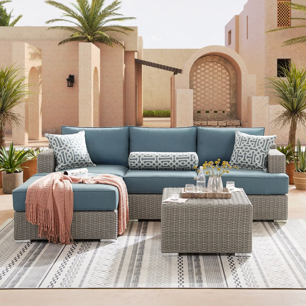 Niko 5-piece Patio Sectional Conversation Set