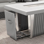 Soho 10-piece Patio Sectional Conversation Set with Fire Table