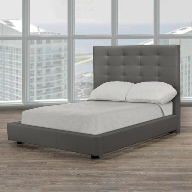 Urbania Modern Top Grain Leather Bed