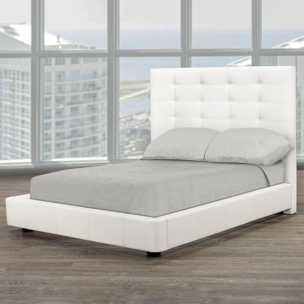 Urbania Modern Top Grain Leather Bed