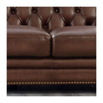 Allington Top Grain Leather Chesterfield Sofa and Loveseat