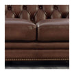Allington Top Grain Leather Chesterfield Sofa and Loveseat