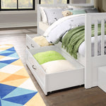 Vandalay Twin Over Double Bunk Bed with Universal Staircase