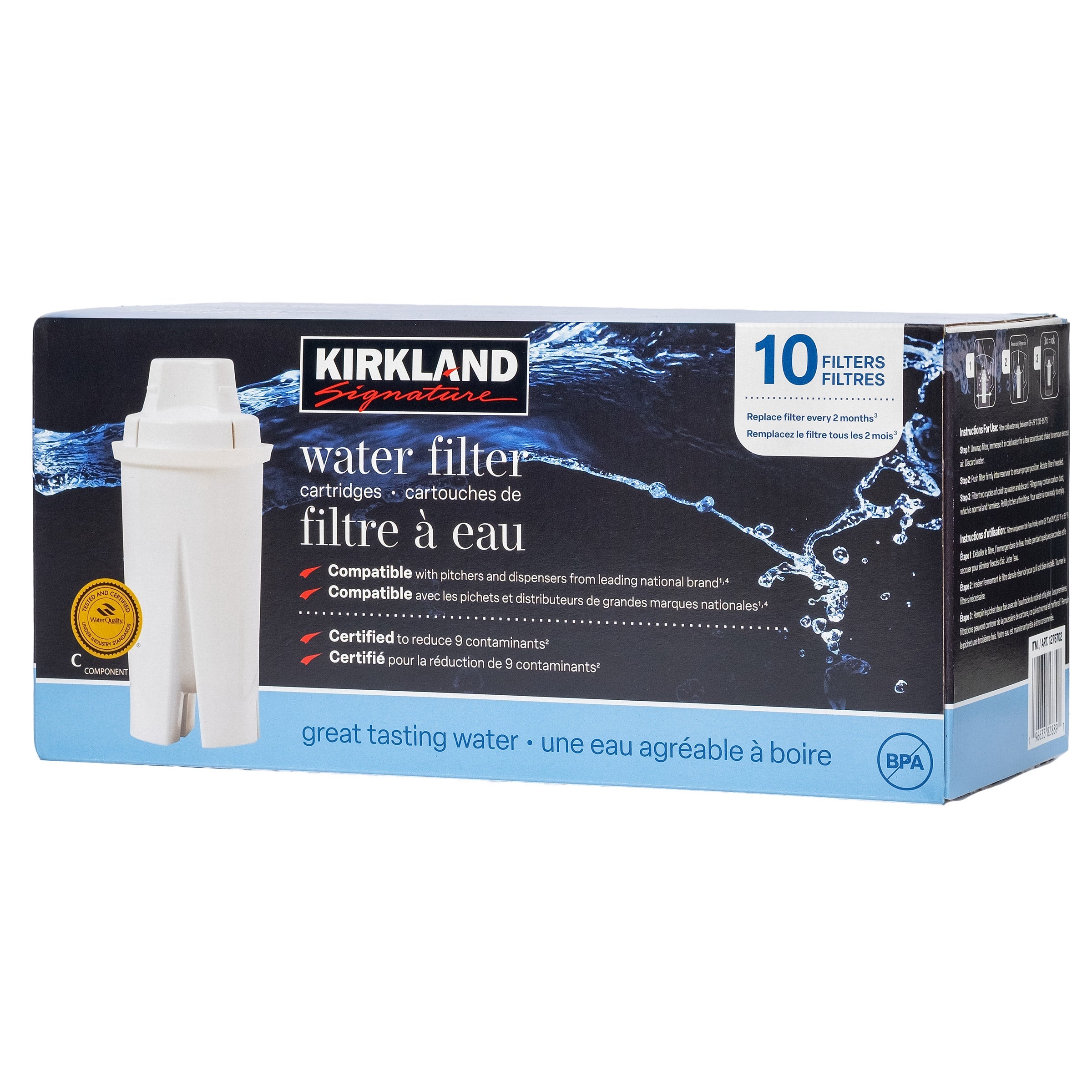 Kirkland Signature Water Filter Cartridges, 10-pack